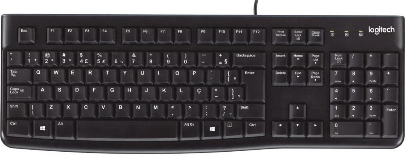 Клавиатура проводная Logitech K120 USB UKR OEM (920-002643) - фото - интернет-магазин электроники и бытовой техники TTT