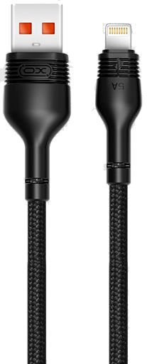Кабель USB XO NB55 lightning 1m 3A Black - фото - интернет-магазин электроники и бытовой техники TTT