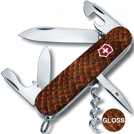 Складний ніж Victorinox SPARTAN DESIGN Принт Шкіра кобри 1.3603.R2210pk - фото - інтернет-магазин електроніки та побутової техніки TTT