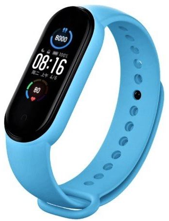 Ремінець BeCover для Xiaomi Mi Smart Band 5 / Mi Smart Band 6 / Mi Smart Band 7 (707653) Light Blue - фото - інтернет-магазин електроніки та побутової техніки TTT