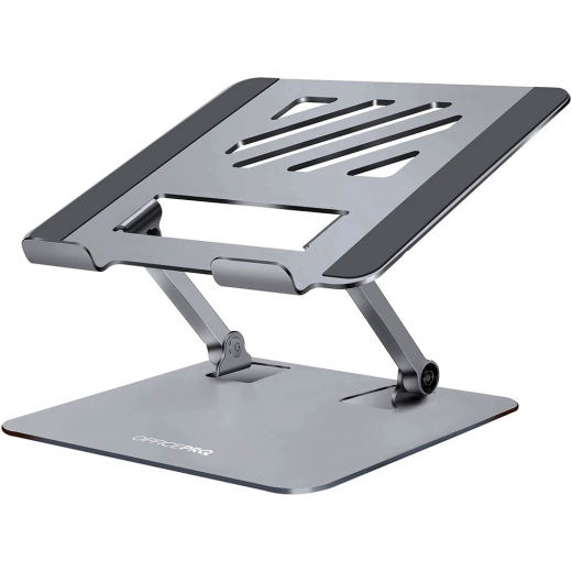 Подставка для ноутбука OfficePro LS797G Aluminum alloy Gray - фото Подставка для ноутбука OfficePro LS797G Aluminum alloy Gray - фото - интернет-магазин электроники и бытовой техники TTT