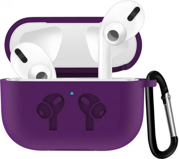 Чохол для навушників BeCover Silicon Protection для Apple AirPods Pro (704502) Purple - фото - інтернет-магазин електроніки та побутової техніки TTT