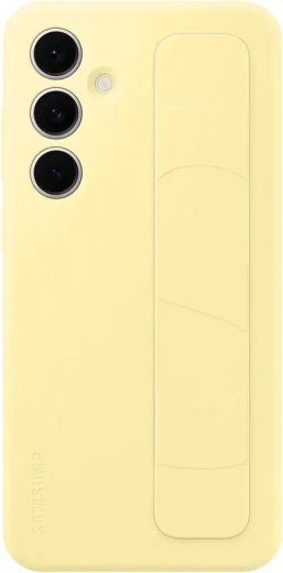 Накладка Samsung Standing Grip Case для Samsung Galaxy S24 FE (EF-GS721CYEGWW) Yellow - фото - интернет-магазин электроники и бытовой техники TTT
