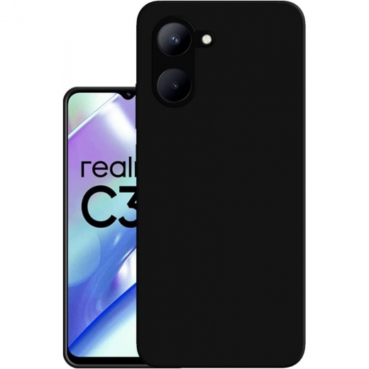 Силиконовый чехол BeCover для Realme C33 (708667) Black - фото - интернет-магазин электроники и бытовой техники TTT