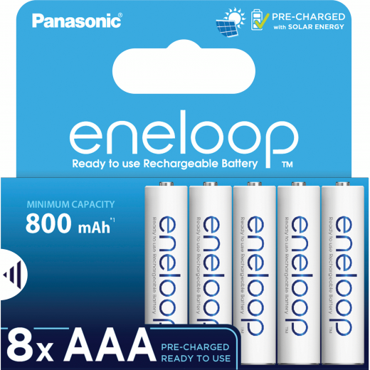 Аккумулятор Panasonic Eneloop AAA 800 8BP mAh 8 шт. (BK-4MCDE/8HH) - фото - интернет-магазин электроники и бытовой техники TTT