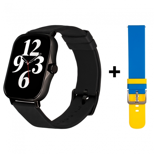 Смарт-часы Gelius Pro GP-SW003 (Amazwatch GT2 Lite) (2099900848858) Black - фото - интернет-магазин электроники и бытовой техники TTT