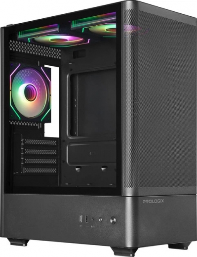 Корпус Prologix Lumi GM-01MAB Mesh Black - фото - интернет-магазин электроники и бытовой техники TTT
