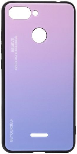 Панель BeCover Gradient Glass для Xiaomi Redmi 6 (703580) Pink-Purple - фото - интернет-магазин электроники и бытовой техники TTT