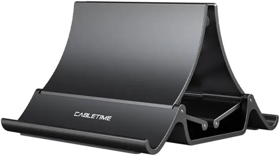 Підставка Cabletime для ноутбука, планшета або телефону, вертикальна (CS15B) - фото Підставка Cabletime для ноутбука, планшета або телефону, вертикальна (CS15B) - фото - інтернет-магазин електроніки та побутової техніки TTT