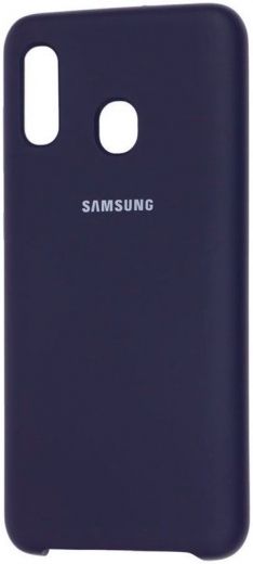 Панель Original Soft Case Samsung A20/M20 Dark Blue - фото - інтернет-магазин електроніки та побутової техніки TTT