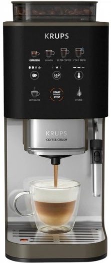 Кофемашина KRUPS SLIM Coffee Crush Experience SA403BE0 milk - фото - интернет-магазин электроники и бытовой техники TTT