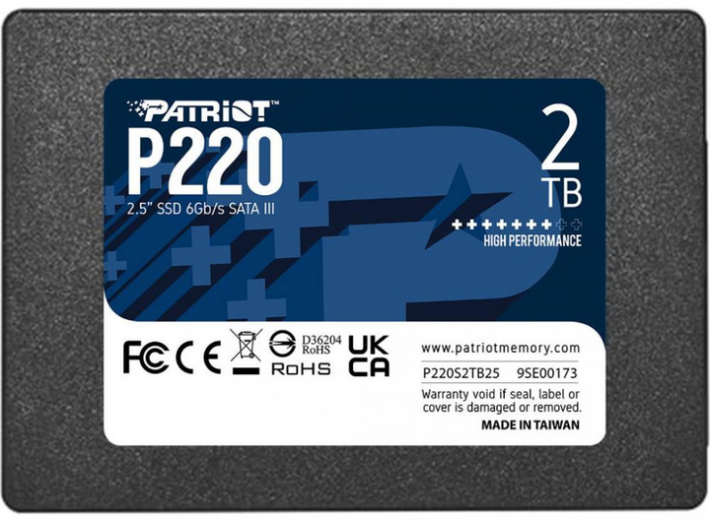 SSD диск Patriot P220 2TB 2.5