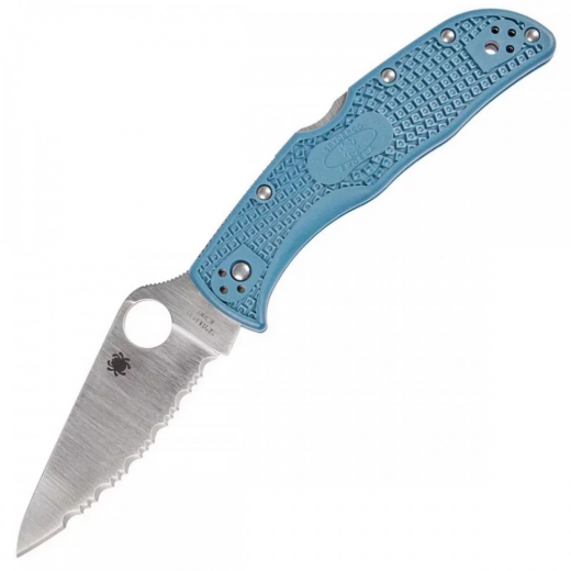 Нож Spyderco Endela K390 Blue - фото - интернет-магазин электроники и бытовой техники TTT