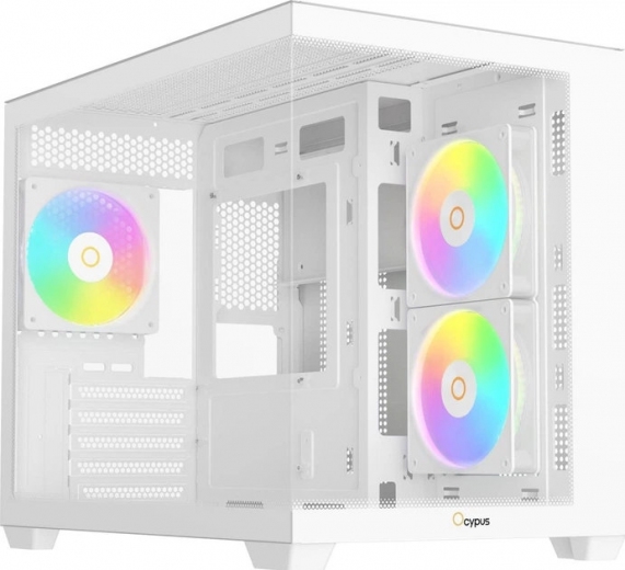 Корпус Ocypus Gamma C54 ARGB (GAMMA-C54-WHD300XX-GL) White - фото - інтернет-магазин електроніки та побутової техніки TTT