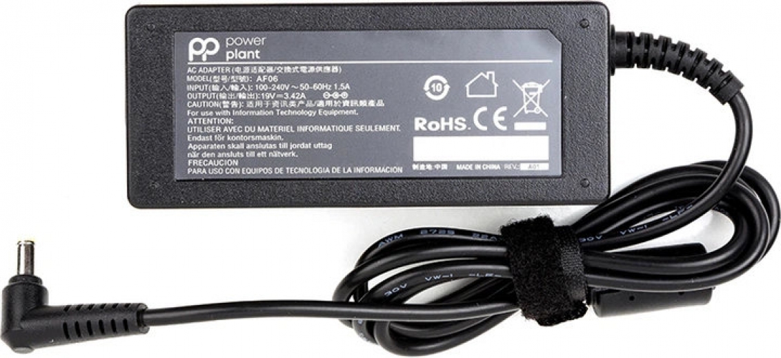 Блок питания PowerPlant для ноутбука Acer (19 V 65 W 3.24 A) (AC65F5517) - фото - интернет-магазин электроники и бытовой техники TTT
