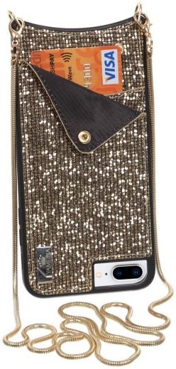 Чехол Glitter Wallet Becover для Apple iPhone 6 Plus/6s Plus/7 Plus/8 Plus (703610) Gold - фото - интернет-магазин электроники и бытовой техники TTT
