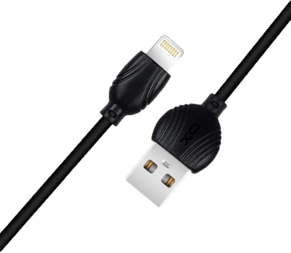Кабель USB XO NB32 lightning 1m 2.4A Black - фото - интернет-магазин электроники и бытовой техники TTT