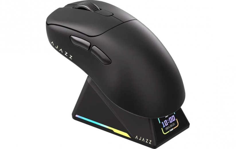 Мышь Ajazz AJ179 APEX Wireless/Bluetooth/USB Charging Dock (AJM179-A-B) Black  - фото - интернет-магазин электроники и бытовой техники TTT