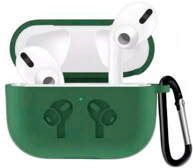 Чехол для наушников BeCover Silicon Protection для Apple AirPods Pro (704637) Pine Green - фото - интернет-магазин электроники и бытовой техники TTT