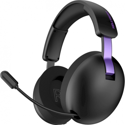 Навушники Hator Hellyberry HH30 Wireless (HH30_wireless_BV) Black/Violet - фото - інтернет-магазин електроніки та побутової техніки TTT