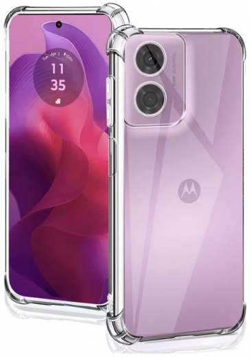 Панель BeCover Anti-Shock для Motorola Moto G04/ E14 (712309) Clear - фото - інтернет-магазин електроніки та побутової техніки TTT