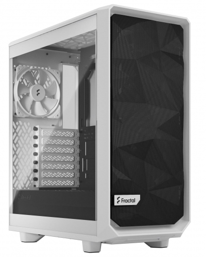 Корпус Fractal Design Meshify 2 Compact Lite TG Clear (FD-C-MEL2C-04) White  - фото - інтернет-магазин електроніки та побутової техніки TTT