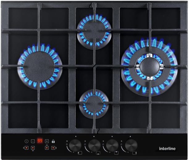 Варочная поверхность газовая INTERLINE HGG 966 MLT BA - фото - интернет-магазин электроники и бытовой техники TTT