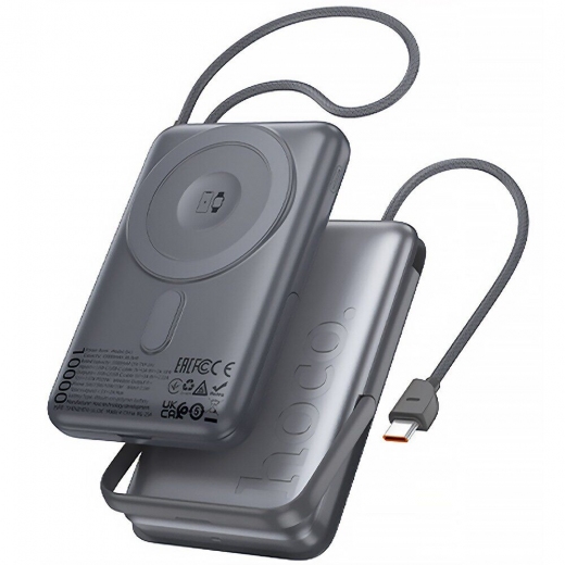 УМБ Hoco Q43 Clever Dual 10000 mAh PD20W Metal Gray - фото - інтернет-магазин електроніки та побутової техніки TTT