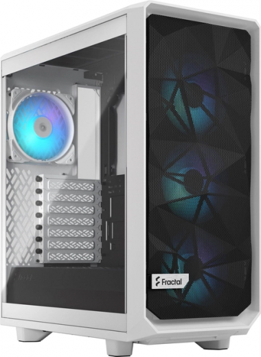 Корпус Fractal Design Meshify 2 Compact RGB TG (FD-C-MES2C-08) White  - фото - інтернет-магазин електроніки та побутової техніки TTT