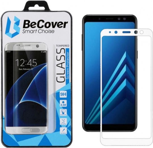 Захисне скло BeCover для Samsung Galaxy A8+ 2018 SM-A730 (BC_704681) White - фото - інтернет-магазин електроніки та побутової техніки TTT