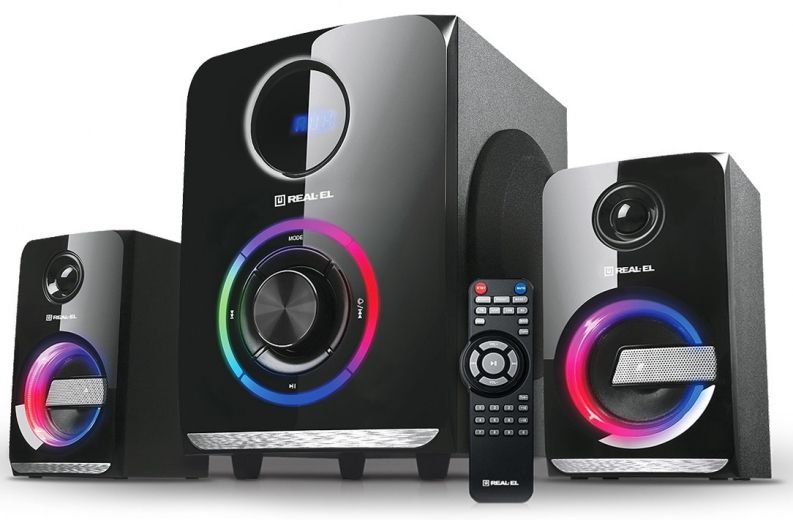Акустическая система REAL-EL M-580 Black - фото - интернет-магазин электроники и бытовой техники TTT