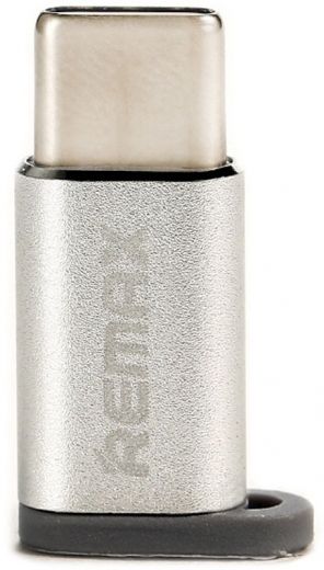 Адаптер Remax RA-USB1 micro-type-c Silver - фото - інтернет-магазин електроніки та побутової техніки TTT