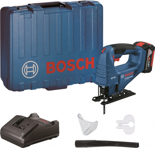 Аккумуляторный бесщеточный электролобзик Bosch Professional GST 183-LI 1x4.0Ah GAL 18V-20 Carry Case (06015B7022) - фото Аккумуляторный бесщеточный электролобзик Bosch Professional GST 183-LI 1x4.0Ah GAL 18V-20 Carry Case (06015B7022) - фото - интернет-магазин электроники и бытовой техники TTT