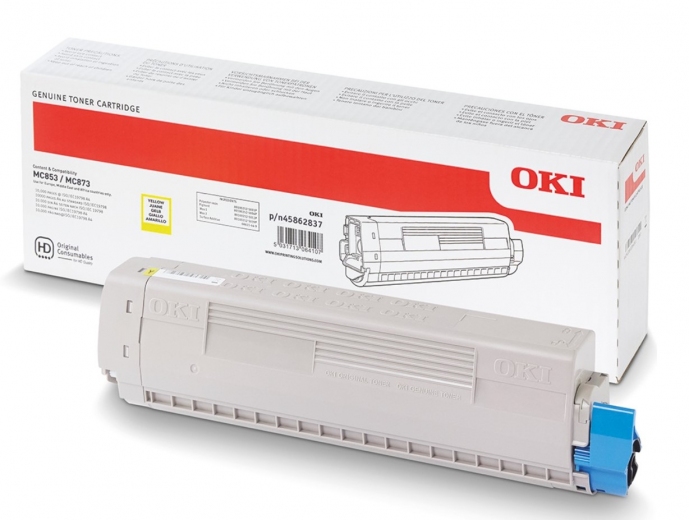Картридж OKI TONER-Y-MC853/873/883-7,3K (45862837) Yellow  - фото Картридж OKI TONER-Y-MC853/873/883-7,3K (45862837) Yellow  - фото - интернет-магазин электроники и бытовой техники TTT