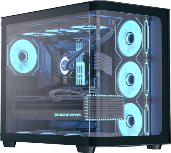 Корпус AeroCool P500C-G-BK-v1 (ACCM-PN01043.11) Black - фото - інтернет-магазин електроніки та побутової техніки TTT