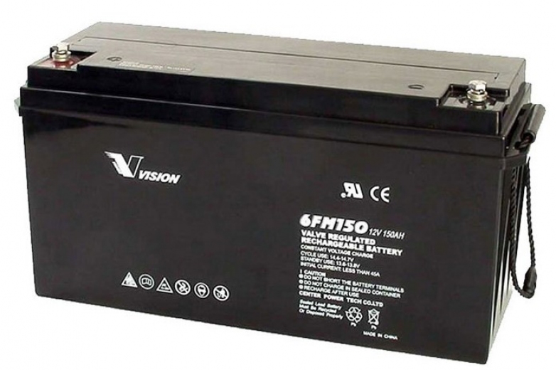 Акумуляторна батарея Vision FM, 12V, 150Ah, AGM (6FM150E-X) - фото Акумуляторна батарея Vision FM, 12V, 150Ah, AGM (6FM150E-X) - фото - інтернет-магазин електроніки та побутової техніки TTT