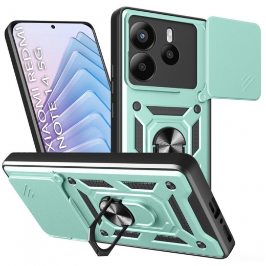 Панель BeCover Military для Xiaomi Redmi Note 14 5G (712868) Dark Green - фото - інтернет-магазин електроніки та побутової техніки TTT