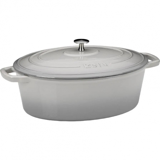 Гусятниця чавунна Kela Calido з кришкою 6 л (12608) сіра  - фото - інтернет-магазин електроніки та побутової техніки TTT