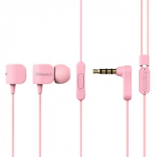 Навушники Remax RM-502 Earphone Pink - фото - інтернет-магазин електроніки та побутової техніки TTT