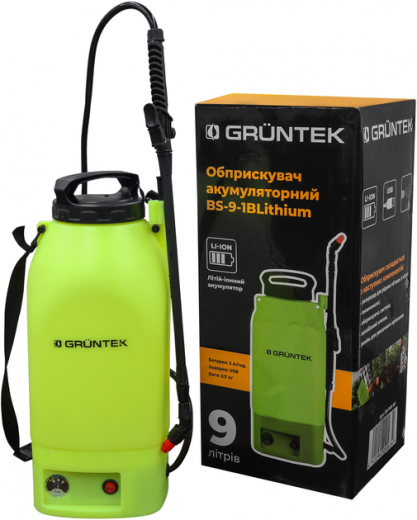 Опрыскиватель аккумуляторный Gruntek BS-9-3B Lithium (296009163) - фото - интернет-магазин электроники и бытовой техники TTT