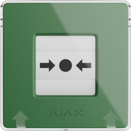 Бездротова настінна кнопка для активації пожежної тривоги Ajax Manual Call Point jewelle (000044794) Green - фото Бездротова настінна кнопка для активації пожежної тривоги Ajax Manual Call Point jewelle (000044794) Green - фото - інтернет-магазин електроніки та побутової техніки TTT