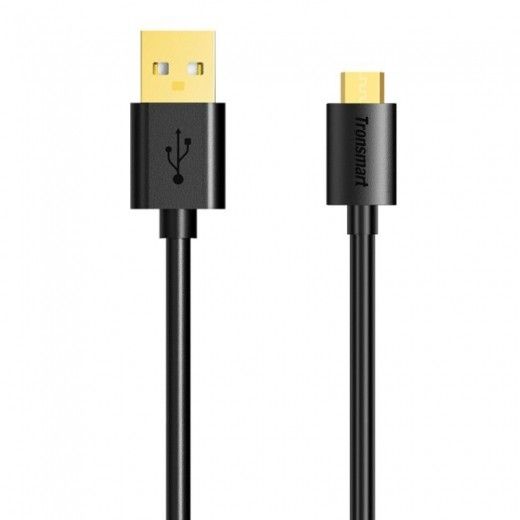 Кабель Tronsmart MUS03 Premium USB Cable 1m With Gold-Plated Connectors Black - фото - интернет-магазин электроники и бытовой техники TTT