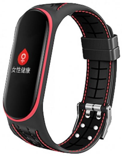 Ремешок BeCover Lattice Style для Xiaomi Mi Smart Band 5 (705162) Red - фото - интернет-магазин электроники и бытовой техники TTT