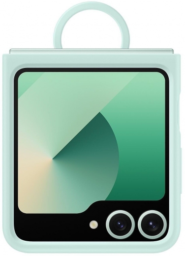 Панель Silicone Cover with Ring для Samsung Galaxy Flip 6 (EF-PF741TMEGUA) Mint - фото Панель Silicone Cover with Ring для Samsung Galaxy Flip 6 (EF-PF741TMEGUA) Mint - фото - интернет-магазин электроники и бытовой техники TTT