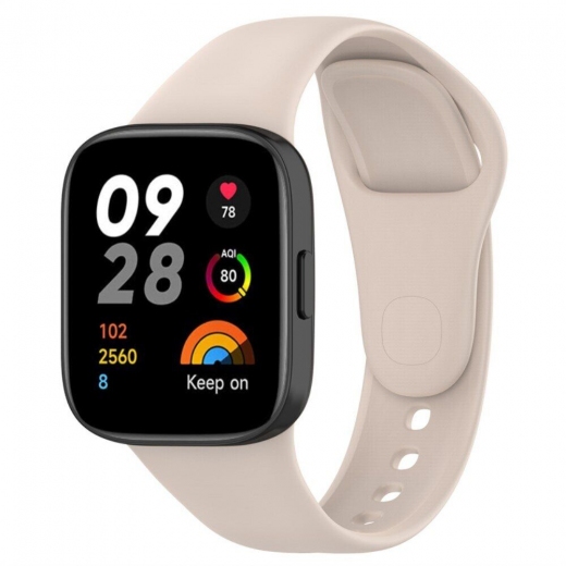 Ремінець BeCover для Xiaomi Redmi Watch 3 (710963) Beige - фото - інтернет-магазин електроніки та побутової техніки TTT