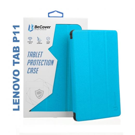 Обложка BeCover Smart Case для Lenovo Tab P11 (706093) Blue - фото - интернет-магазин электроники и бытовой техники TTT