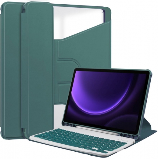 Чохол-клавіатура BeCover Rotatable 360° для Samsung Galaxy Tab S9 (SM-X710/SM-X716)/S9 FE (SM-X510/SM-X516B) 11.0