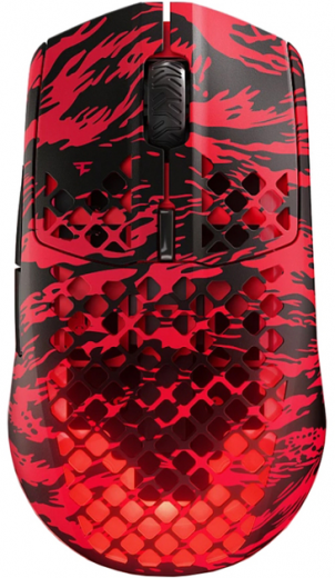 Миша SteelSeries Aerox 3 Wireless Faze Clan Edition (SS62609) Black-Red - фото - інтернет-магазин електроніки та побутової техніки TTT