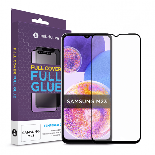 Захисне скло MakeFuture Full Cover Samsung M23 (MGF-SM23) - фото - інтернет-магазин електроніки та побутової техніки TTT