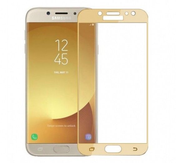 Захисне скло Mocolo Full Cover Samsung Galaxy J5 (2017) Gold - фото - інтернет-магазин електроніки та побутової техніки TTT